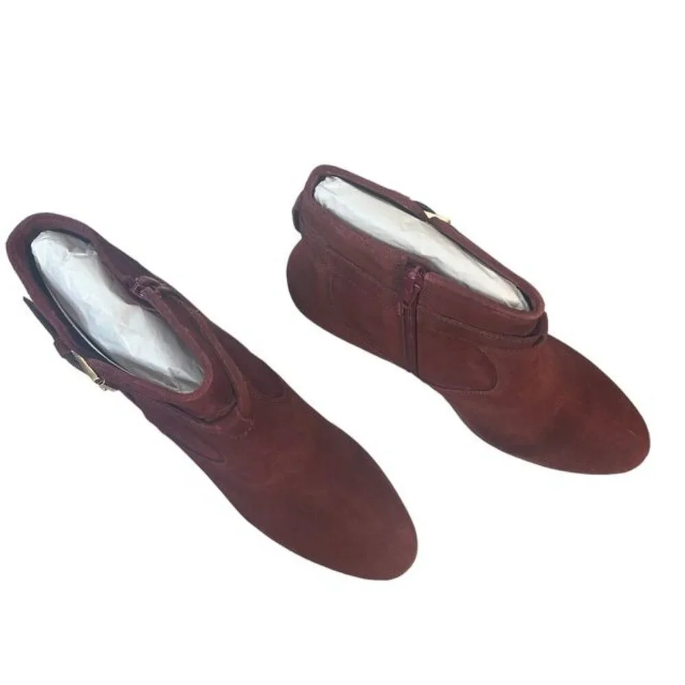 Stitch Fix Diba Women's Burgundy Sleek Suede Boots Size 7, 8, 9 NWT - Picture 5 of 8
